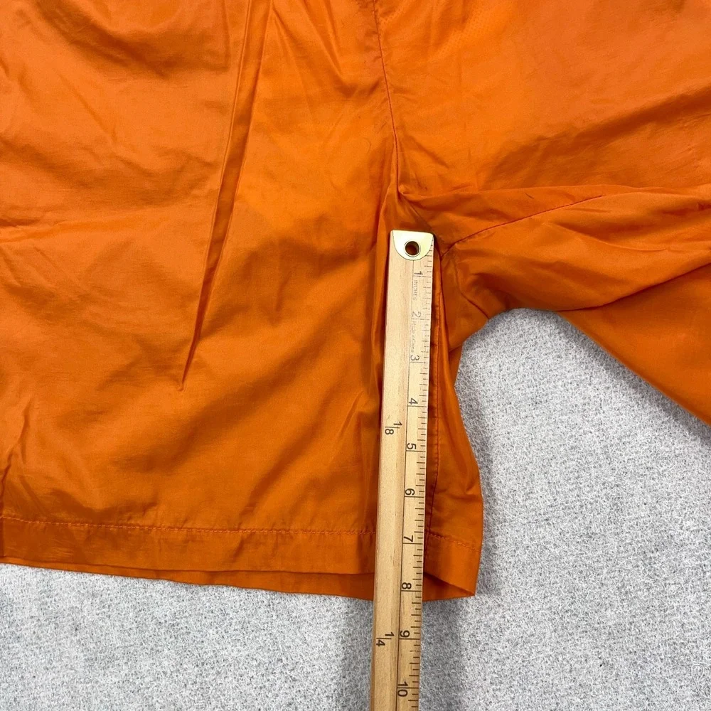 Vintage Y2K Nike Swim Trunks Men Large Orange Blue Board Shorts Spellout Adult *
